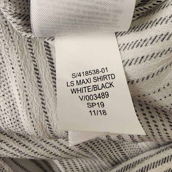 GAP Maxi Length Shirt Dress Pockets Flowy Lightweight Minimalist Spring Summer - Picture 15 of 16